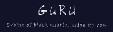 GuRu by Guus Ruijten — Script Handwritten Font — thumbnail 2