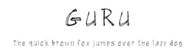 GuRu by Guus Ruijten — Script Handwritten Font — thumbnail 1