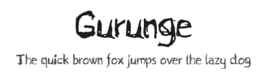 Gurunge by Xavier Juanola — Script Handwritten Font — thumbnail 1