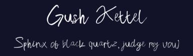 Gush Kettel by madeDeduk — Script Handwritten Font — thumbnail 2