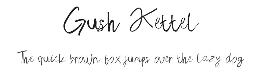 Gush Kettel by madeDeduk — Script Handwritten Font — preview 1
