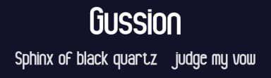 Gussion by Achmad Yani — Sans Serif Font — thumbnail 2