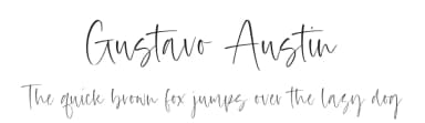 Gustavo Austin by Timur Type — Script Handwritten Font — thumbnail 1