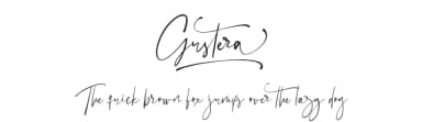 Gustera by Vultype — Script Handwritten Font — thumbnail 1