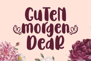 Guten Morgen Dear Font by Keithzo (7NTypes) — Script Handwritten Font — thumbnail 1