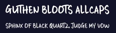 Guthen Bloots Allcaps by Azetype Studio — Script Handwritten Font — thumbnail 2