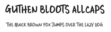 Guthen Bloots Allcaps by Azetype Studio — Script Handwritten Font — thumbnail 1