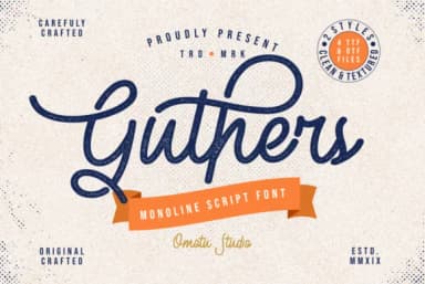 Guthers Font by Omotu — Script Handwritten Font — thumbnail 1