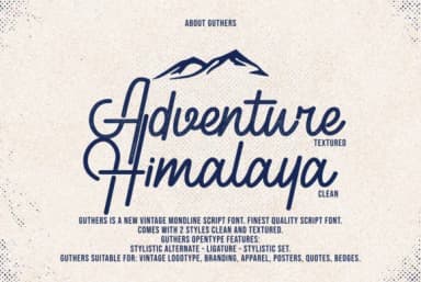 Guthers Font by Omotu — Script Handwritten Font — thumbnail 2