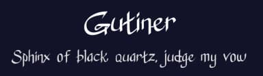 Gutiner by Sakta — Script Handwritten Font — thumbnail 2