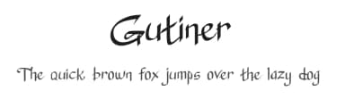 Gutiner by Sakta — Script Handwritten Font — thumbnail 1