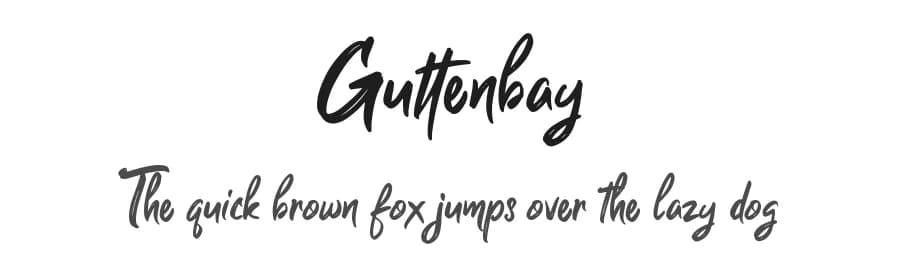 Guttenbay by Creatype Studio — Script Handwritten Font
