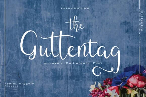 Guttentag Font by Fahrul Anggoro — Script Handwritten Font