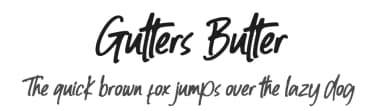 Gutters Butter by Omotu Studio — Script Handwritten Font — thumbnail 1
