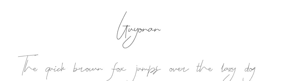 Guyonan by setyaisiam _type — Script Handwritten Font