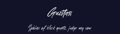 Guzttass by Amir Subqi Setiaji — Script Handwritten Font — thumbnail 2