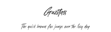 Guzttass by Amir Subqi Setiaji — Script Handwritten Font — thumbnail 1