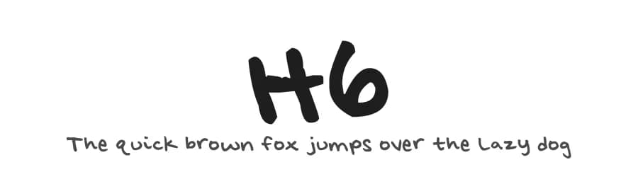 H6 by Hali Vanderburg — Script Handwritten Font