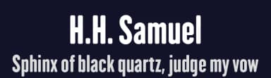H.H. Samuel by deFharo — Sans Serif Font — thumbnail 2