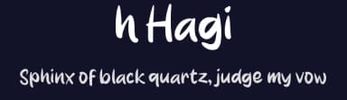 h Hagi by wepfont.com — Script Handwritten Font — thumbnail 2
