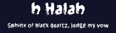 h Halah by wepfont.com — Script Handwritten Font — thumbnail 2
