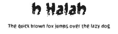 h Halah by wepfont.com — Script Handwritten Font — thumbnail 1