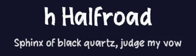 h Halfroad by wepfont.com — Script Handwritten Font — thumbnail 2