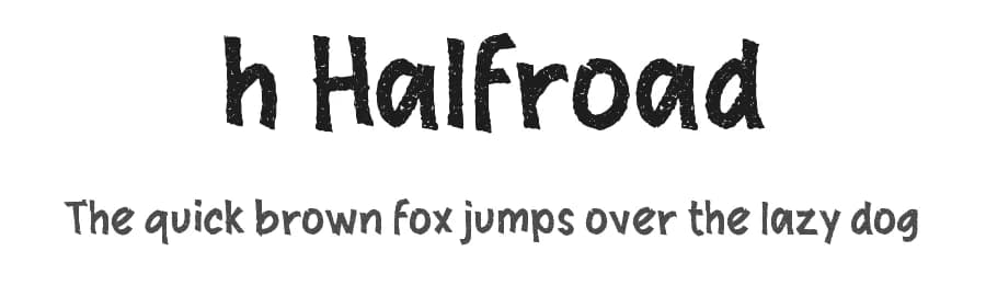 h Halfroad by wepfont.com — Script Handwritten Font