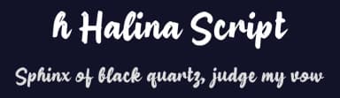 h Halina Script by wepfont.com — Script Handwritten Font — thumbnail 2