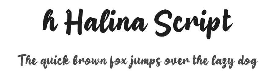 h Halina Script by wepfont.com — Script Handwritten Font