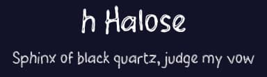 h Halose by wepfont.com — Script Handwritten Font — thumbnail 2