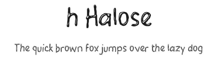h Halose by wepfont.com — Script Handwritten Font
