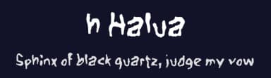 h Halua by wepfont.com — Script Handwritten Font — thumbnail 2