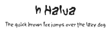 h Halua by wepfont.com — Script Handwritten Font — thumbnail 1