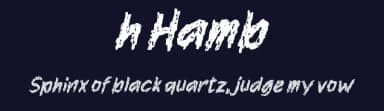 h Hamb by wepfont.com — Script Handwritten Font — thumbnail 2