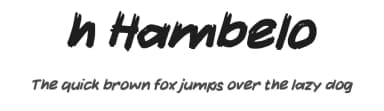 h Hambelo by wepfont.com — Script Handwritten Font — thumbnail 1