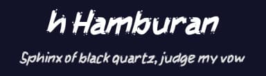 h Hamburan by wepfont.com — Script Handwritten Font — thumbnail 2
