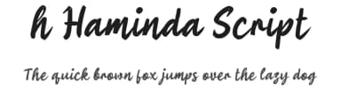 h Haminda Script by wepfont.com — Script Handwritten Font — thumbnail 1