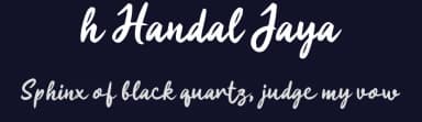 h Handal Jaya by wepfont.com — Script Handwritten Font — thumbnail 2