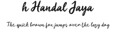 h Handal Jaya by wepfont.com — Script Handwritten Font — thumbnail 1
