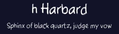 h Harbard by wepfont.com — Script Handwritten Font — thumbnail 2