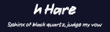 h Hare by wepfont.com — Script Handwritten Font — thumbnail 2