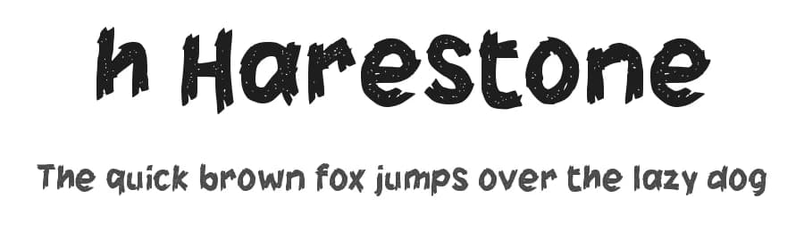 h Harestone by wepfont.com — Script Handwritten Font