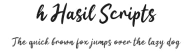 h Hasil Scripts by wepfont.com — Script Handwritten Font — thumbnail 1