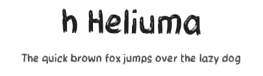 h Heliuma by wepfont.com — Script Handwritten Font — thumbnail 1