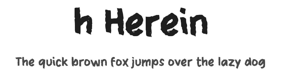 h Herein by wepfont.com — Script Handwritten Font
