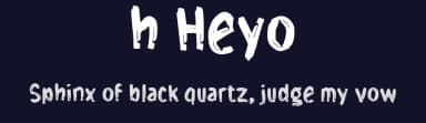 h Heyo by wepfont.com — Script Handwritten Font — thumbnail 2