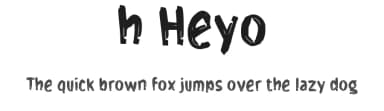 h Heyo by wepfont.com — Script Handwritten Font — thumbnail 1