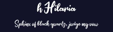 h Hilaria by wepfont.com — Script Handwritten Font — thumbnail 2