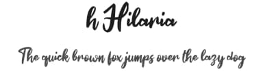h Hilaria by wepfont.com — Script Handwritten Font — thumbnail 1